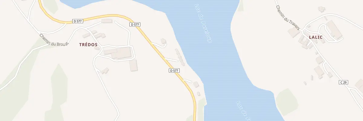 Plan du 5273A Tredos à Arvieu