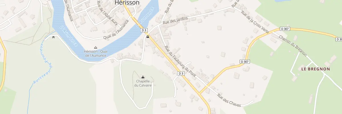 Plan du 25 Rue Daveniere à Hérisson