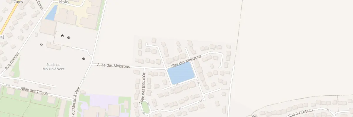 Plan du 17 All des Moissons à Thorigny-sur-Marne