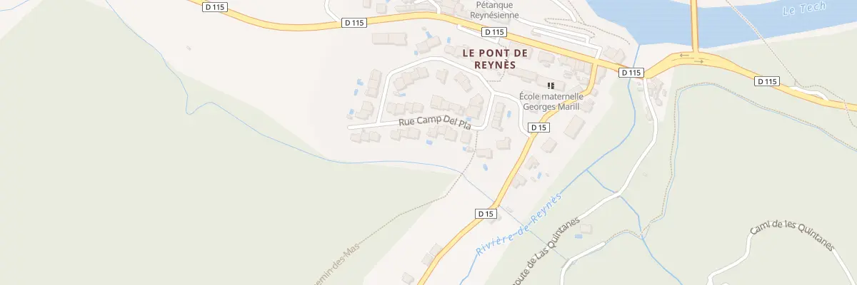 Plan du 15 Rue Camp Del Pla à Reynès
