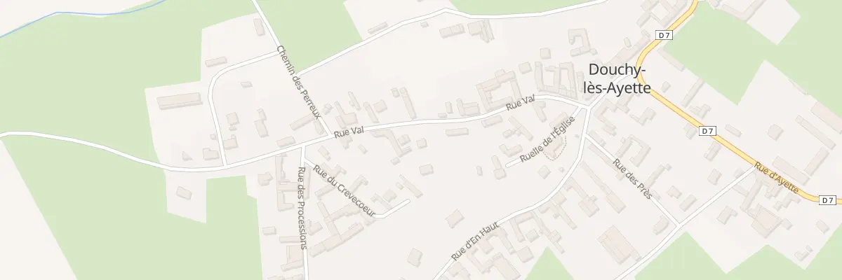 Plan du 8 Rue du Val à Douchy-lès-Ayette
