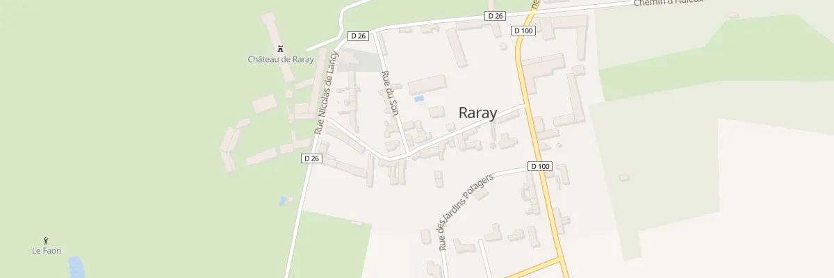 Plan du 7 Rue Antoine de la Bédoyère à Raray