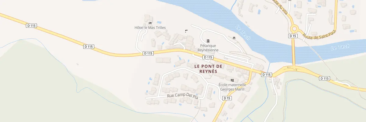 Plan du 12 Rue du Canigounenc à Reynès