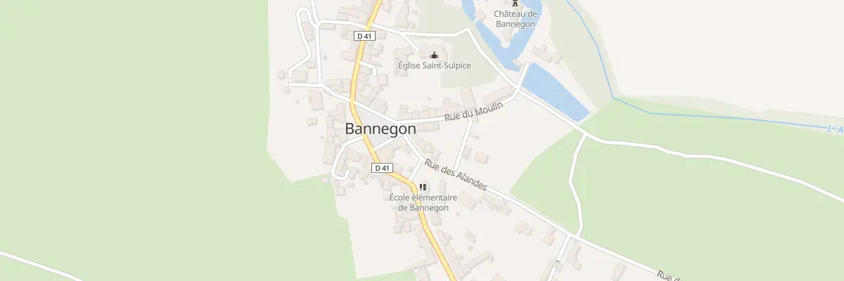 Plan du 1 Rue Alandes à Bannegon