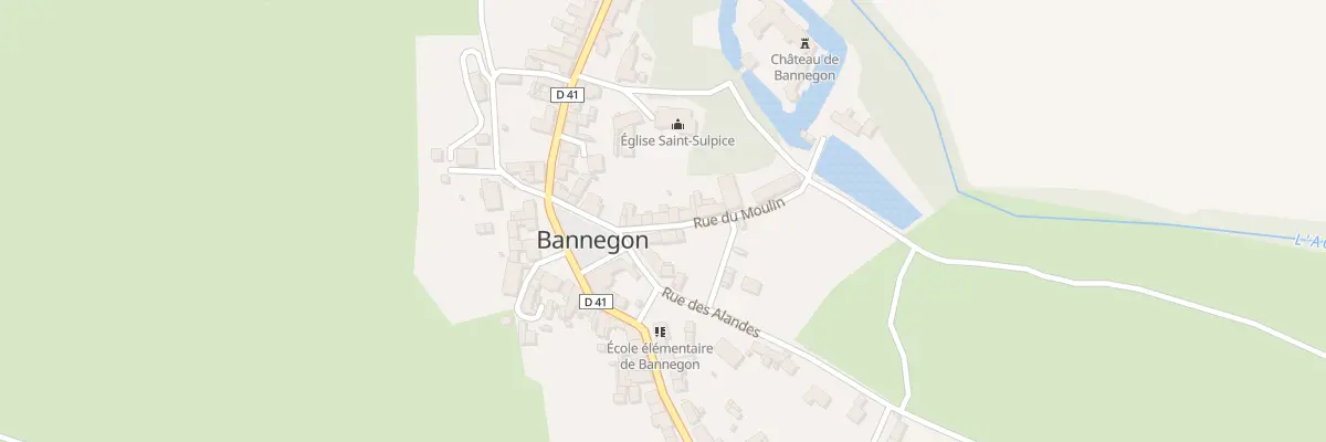 Plan du 3 Rue du Moulin à Bannegon