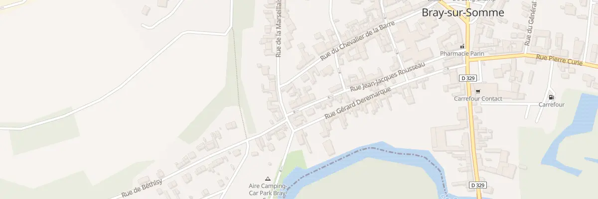 Plan du 18 Rue Jean - Jacques Rousseau à Bray-sur-Somme