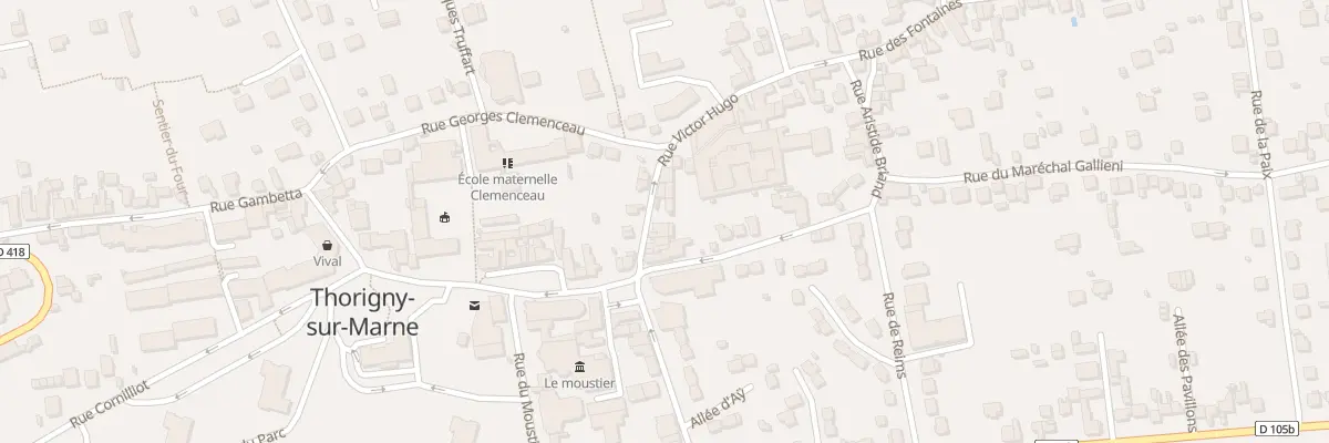 Plan du 6 Rue Victor Hugo à Thorigny-sur-Marne