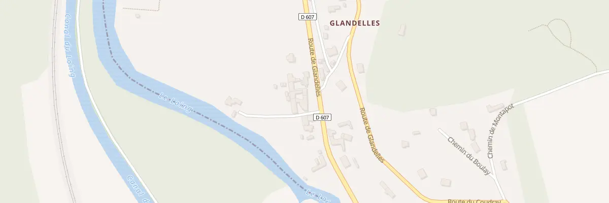 Plan du 59 Rte de Glandelles à Bagneaux-sur-Loing