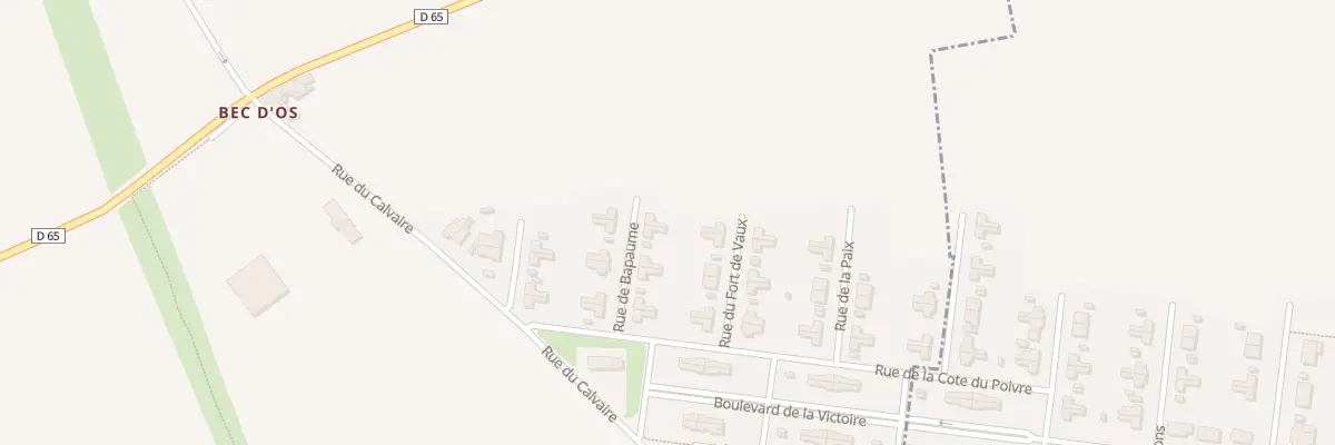 Plan du 12 Rue de Bapaume à Sailly-Labourse