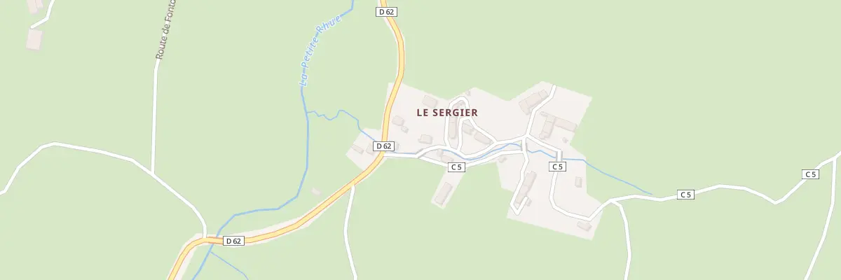 Plan du 5056 Le Sergier au Claux
