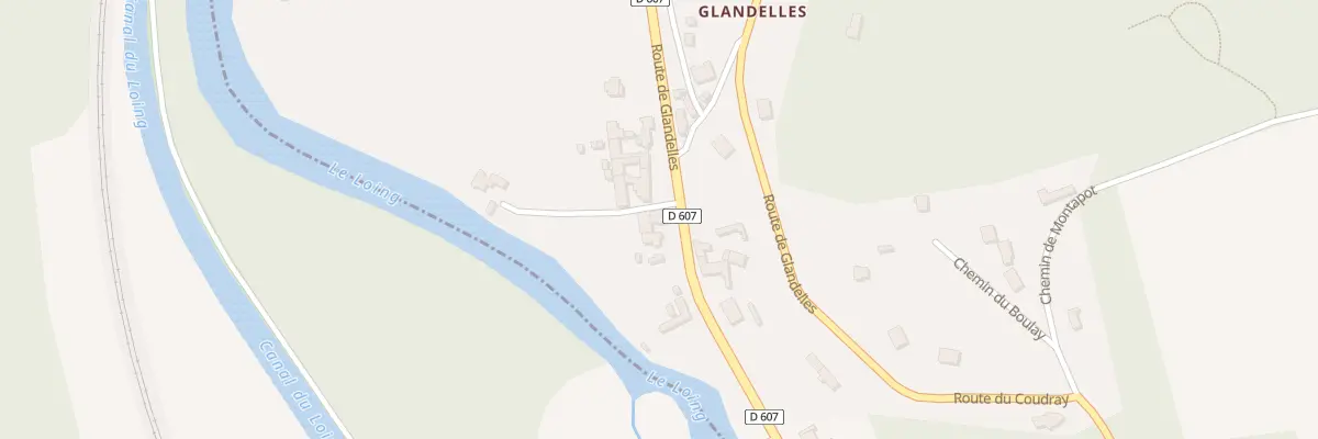 Plan du 57 Rte de Glandelles à Bagneaux-sur-Loing