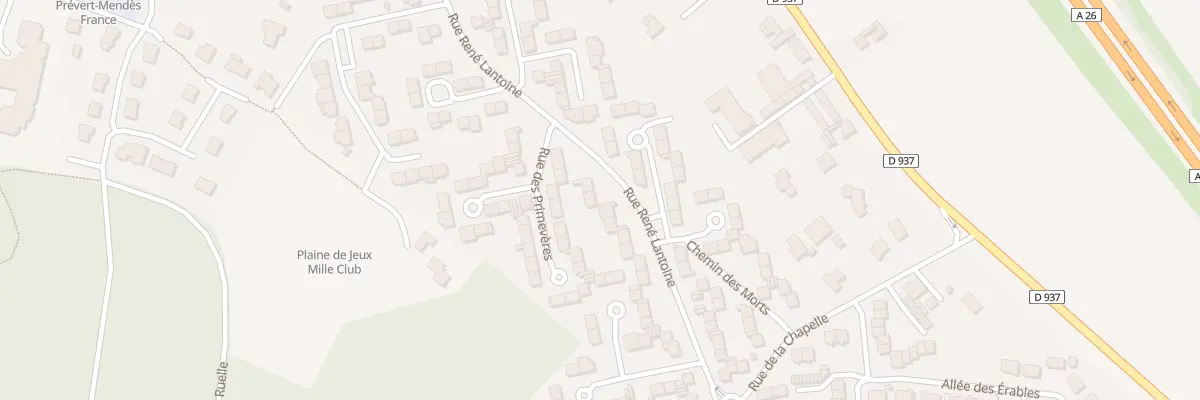 Plan du 76 Rue Rene Lantoine à Aix-Noulette