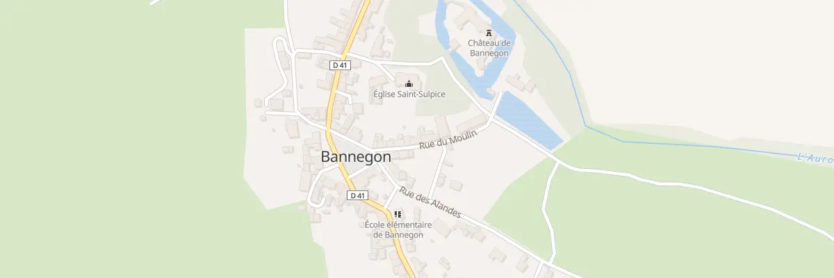 Plan du 5A Rue du Moulin à Bannegon