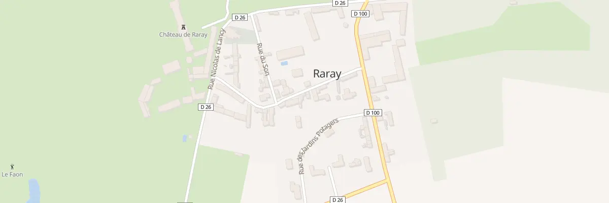 Plan du 14 Rue Antoine de la Bédoyère à Raray