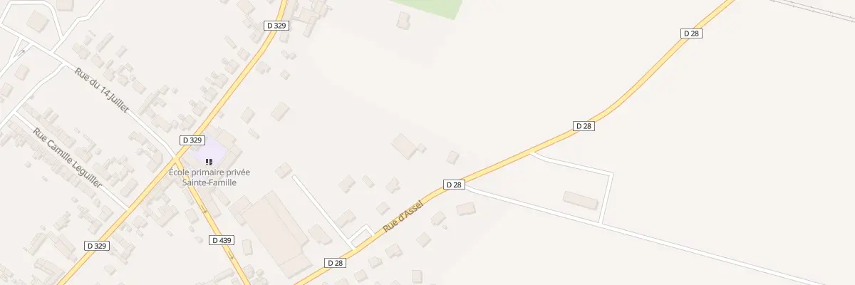Plan du 7 Rue d’Assel à Rosières-en-Santerre