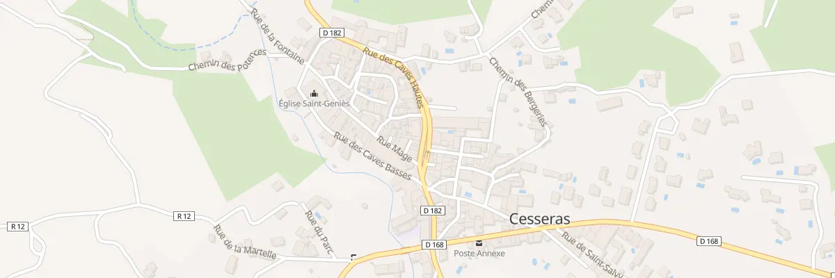 Plan du 7 Rue des Caves Hautes à Cesseras