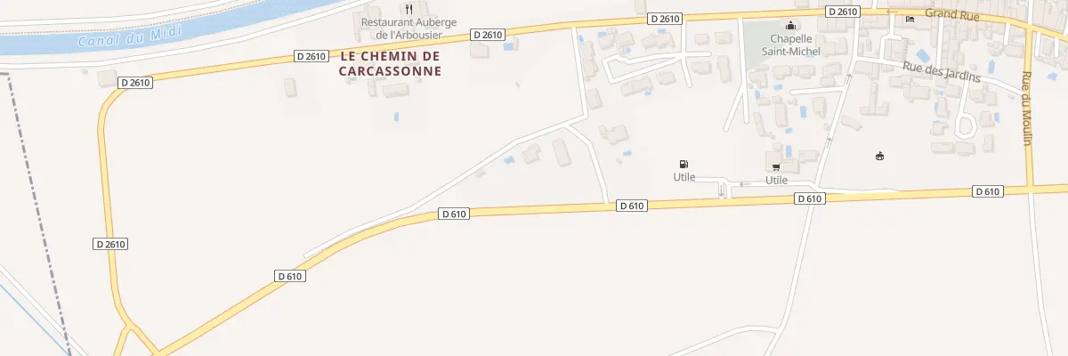 Plan du 5226 Che de Carcassonne (Ancien) à Homps