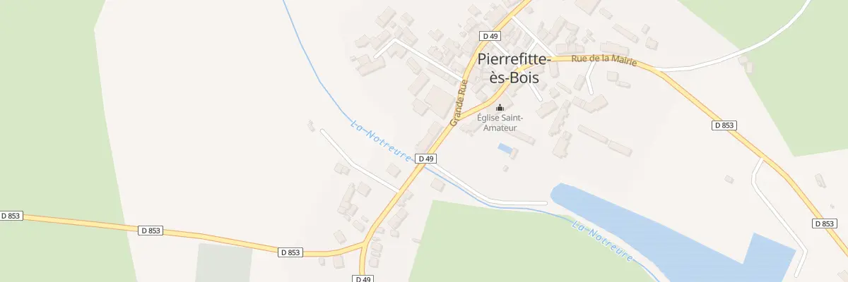 Plan du 33 Gr Grande Rue à Pierrefitte-ès-Bois