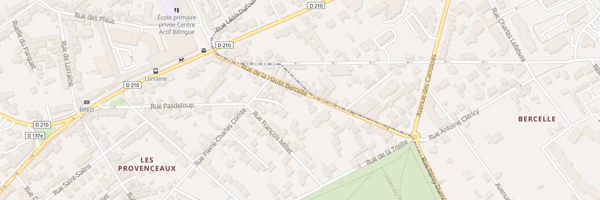 Plan du 18 Rue de la Haute Bercelle à Fontainebleau