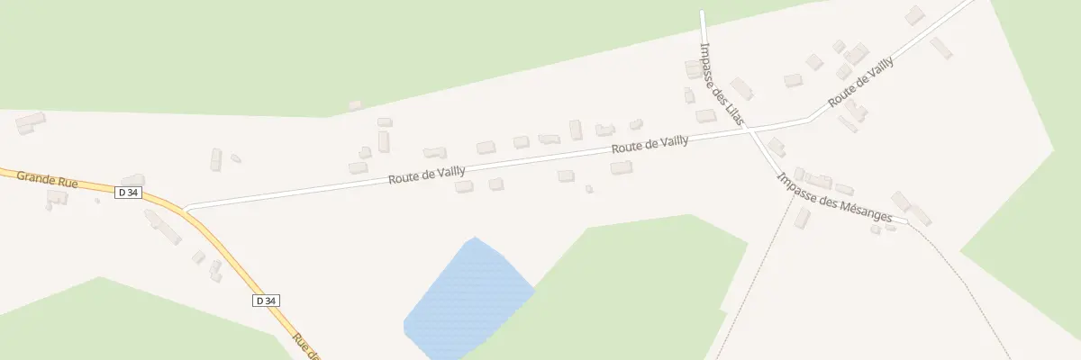 Plan du 8 Rte de Vailly à Chalivoy-Milon