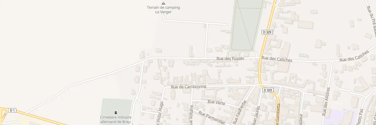 Plan du 23B Rue des Fossés à Bray-sur-Somme