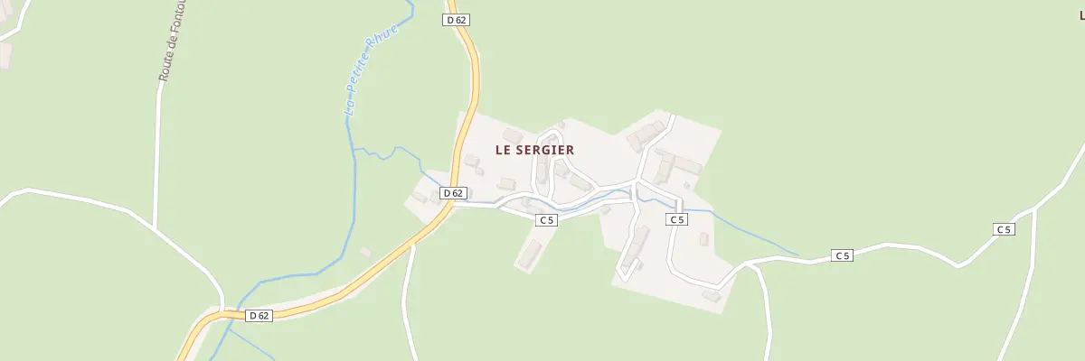 Plan du 5050 Le Sergier au Claux