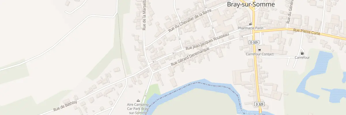 Plan du 7 Rue Jean - Jacques Rousseau à Bray-sur-Somme