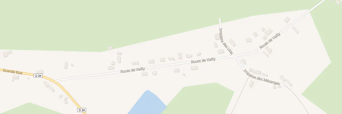 Plan du 13 Rte de Vailly à Chalivoy-Milon