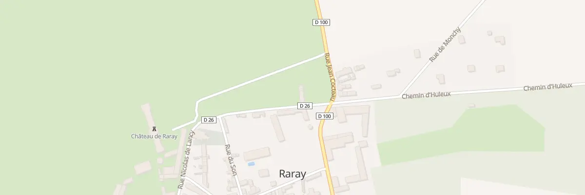 Plan du 2 Rue Nicolas de Lancy à Raray