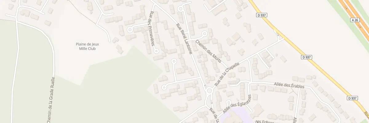 Plan du 6 Rue du Muguet à Aix-Noulette