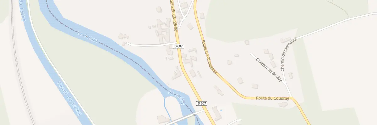 Plan du 166 Rte de Glandelles à Bagneaux-sur-Loing