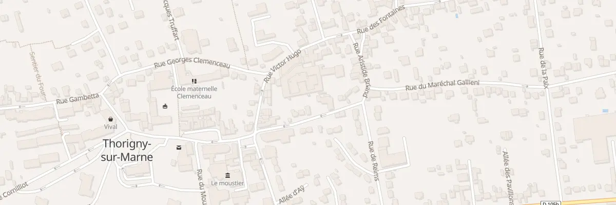 Plan du 9 Rue Aristide Briand à Thorigny-sur-Marne