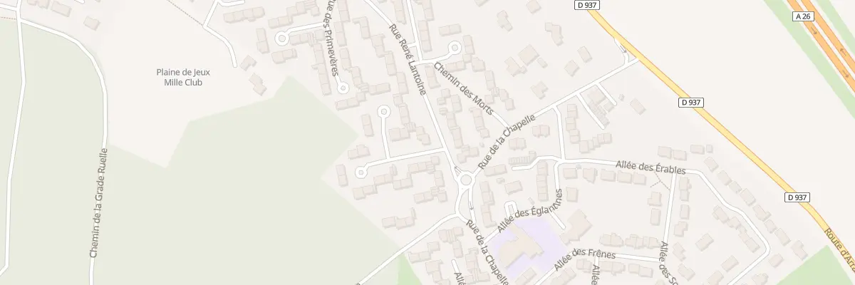 Plan du 1 Rue du Muguet à Aix-Noulette
