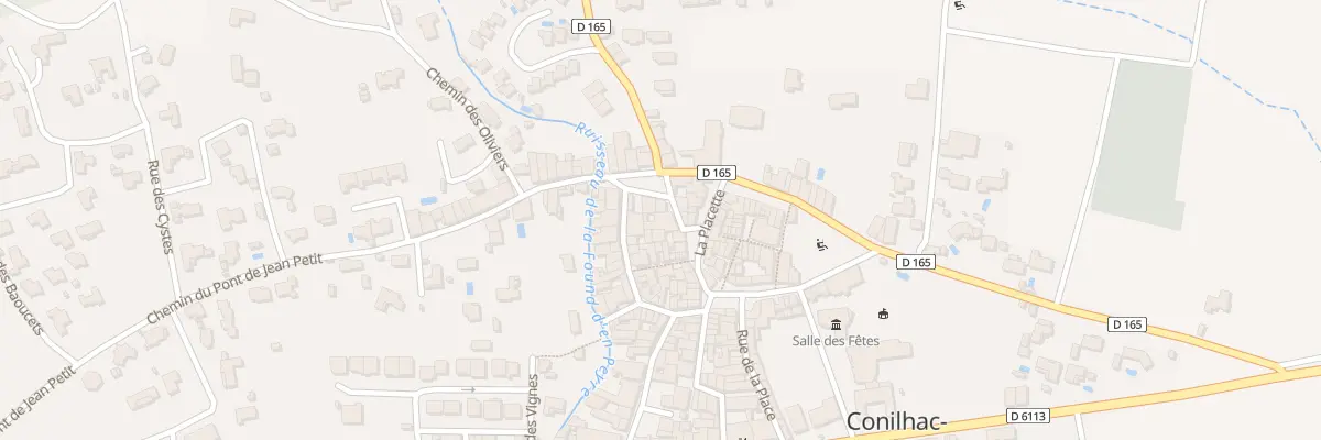Plan du 1 Rue du Lavoir à Conilhac-Corbières