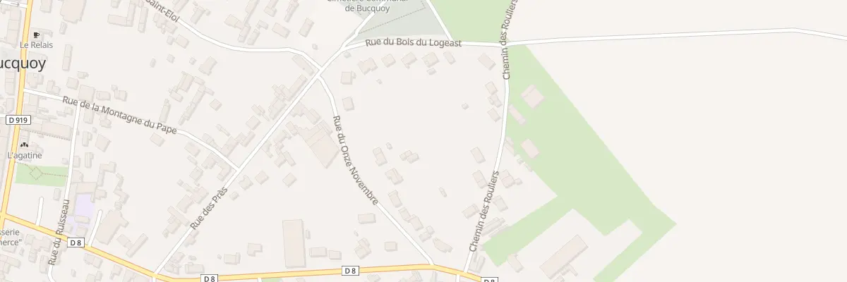 Plan du 8 Rue du 11 Novembre à Bucquoy