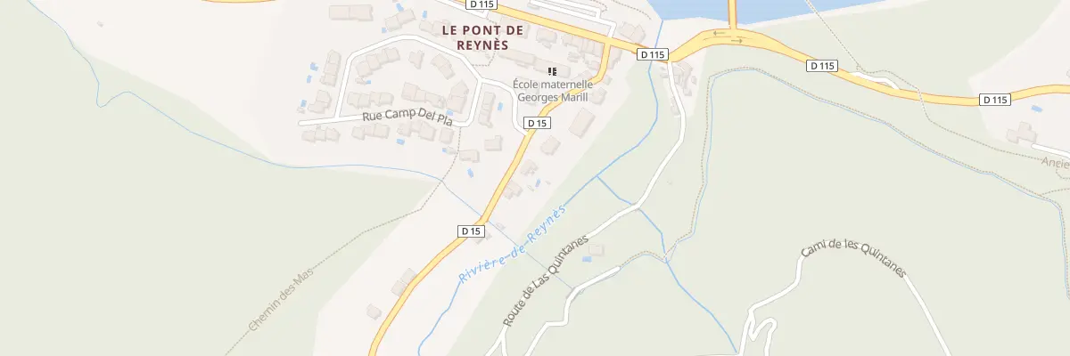 Plan du 5011F Pont de Reiners à Reynès