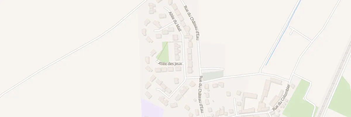 Plan du 1 All du Mail à Rouvres