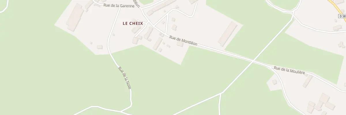 Plan du 5332 Le Cheix à Cisternes-la-Forêt