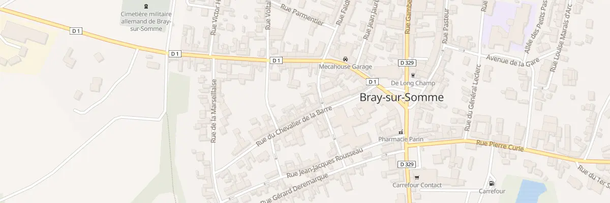 Plan du 4 Rue du Chevalier de la Barre à Bray-sur-Somme