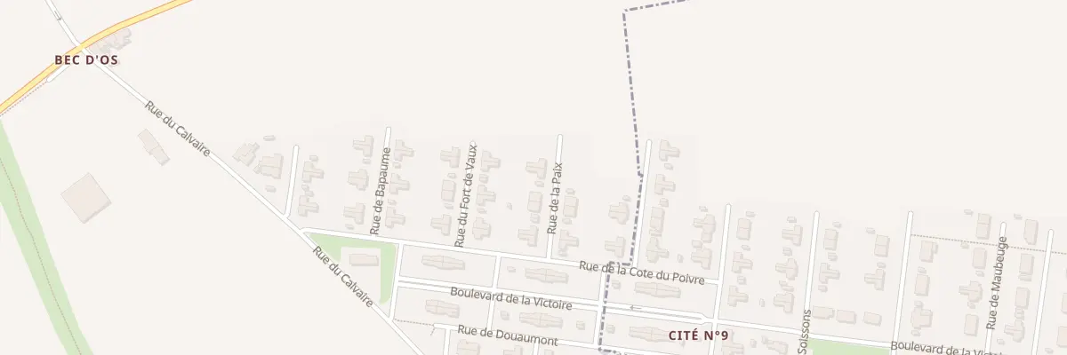 Plan du 9 Rue de la Paix à Sailly-Labourse