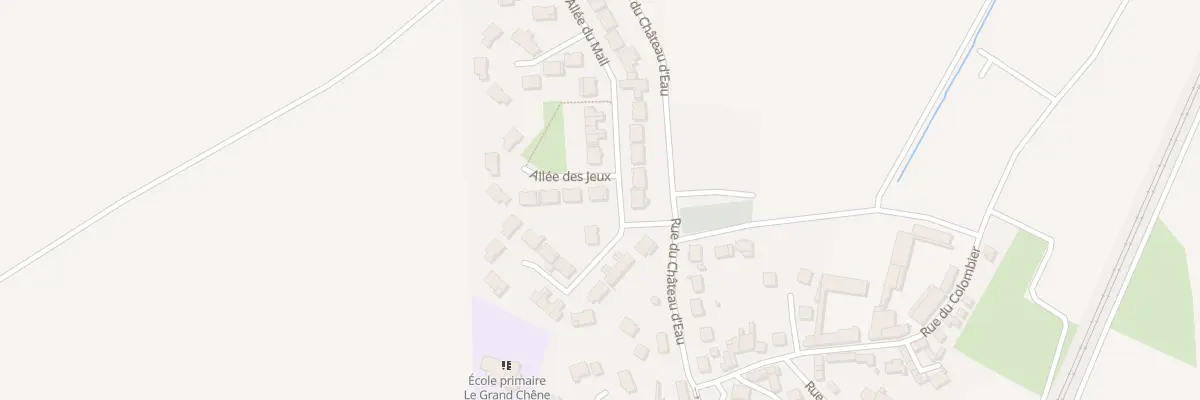 Plan du 1 All des Jeux à Rouvres