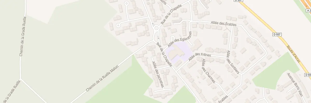 Plan du 102 Rue de la Chapelle à Aix-Noulette