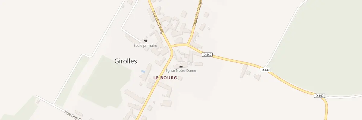 Plan du 19 Rue du Bourg à Girolles
