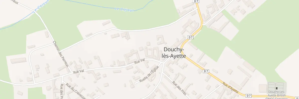 Plan du 7 Rue du Val à Douchy-lès-Ayette
