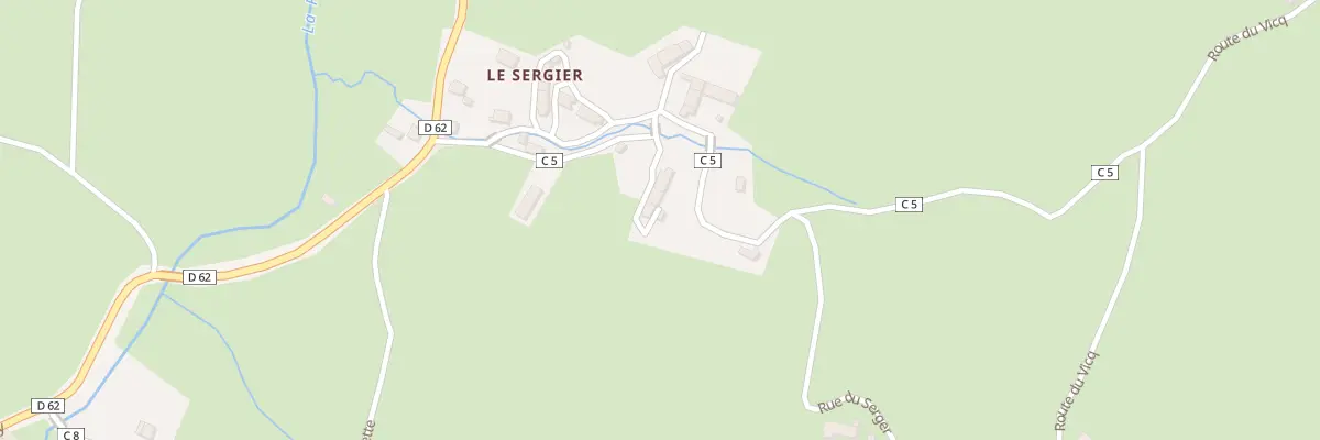 Plan du 5042 Le Sergier au Claux