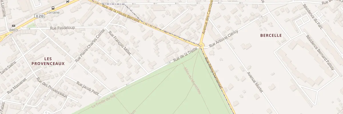 Plan du 19 Rue de la Treille à Fontainebleau