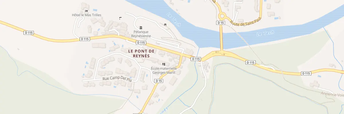Plan du 144 Pont de Reiners à Reynès