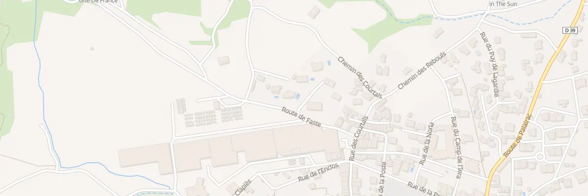 Plan du 10 Rte de Faste à Tuchan