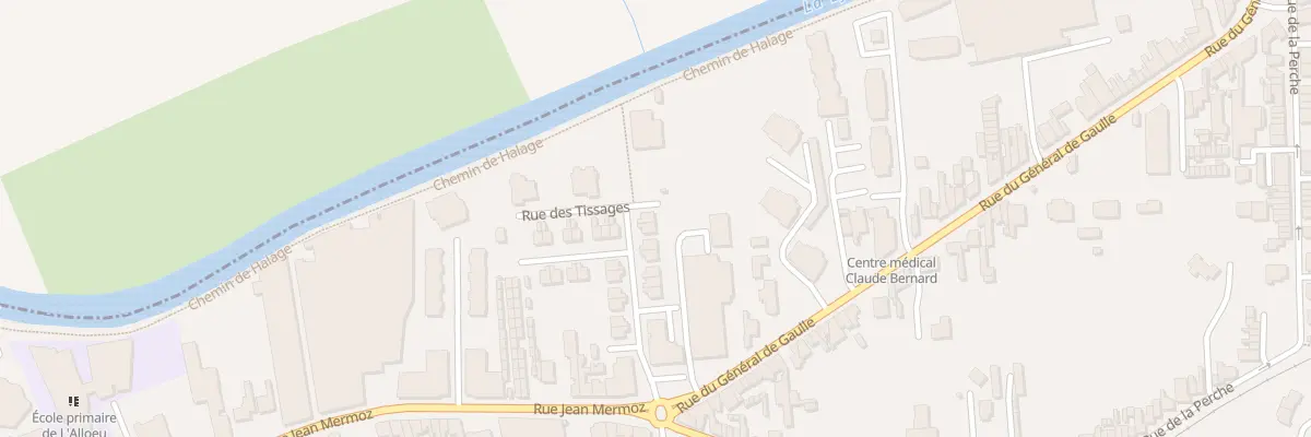 Plan du 16 Rue des Tissages à La Gorgue