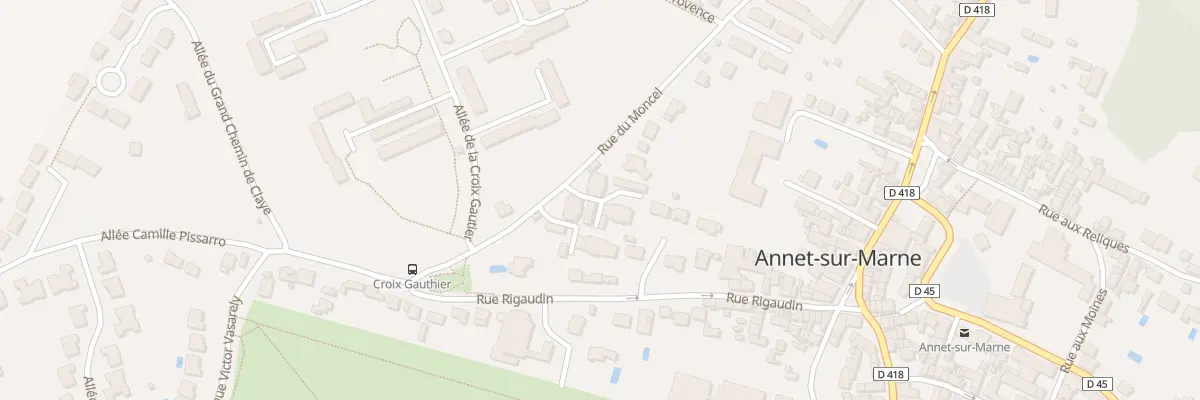 Plan du 25 Rue du Moncel à Annet-sur-Marne